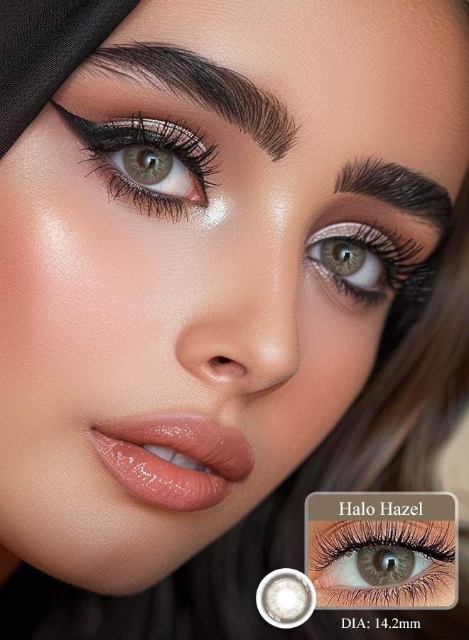 سيدة جديدة عدسات لاصقة ملونة بنية من فريش ليدي للاستخدام السنوي - Image 1