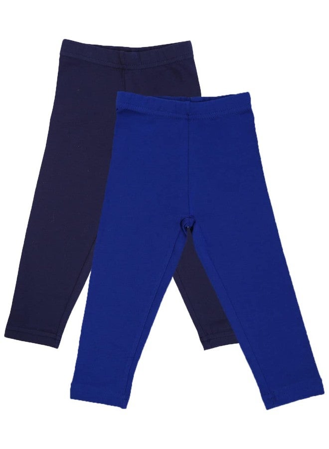 BODYCARE Girls Leggings Pack of 2-Navy & Royal Blue - Image 1