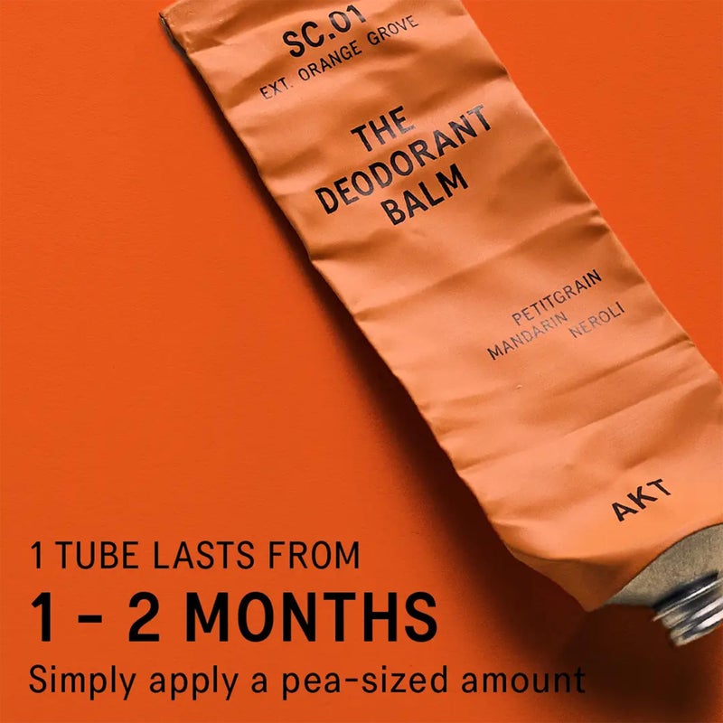 AKT Deodorant Balm 1.7 Fl Oz, Natural Deodorant for Men and Women, Award-Winning, Multi-use, Cream Deo Without Aluminum, Sc.01 Orange Grove, Plastic Free, All Genders - Image 3