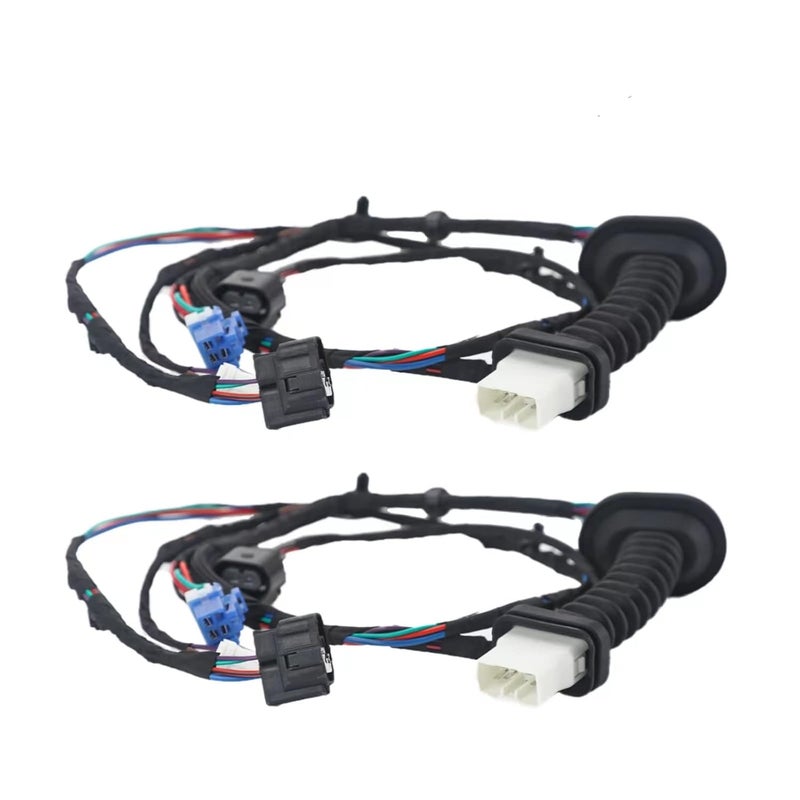 VASTAUTO Rear Door Wiring Harness with Connectors for 2004-2010 Dodge Ram 1500 2500 3500 4500 5500 (2PCS) - Image 1