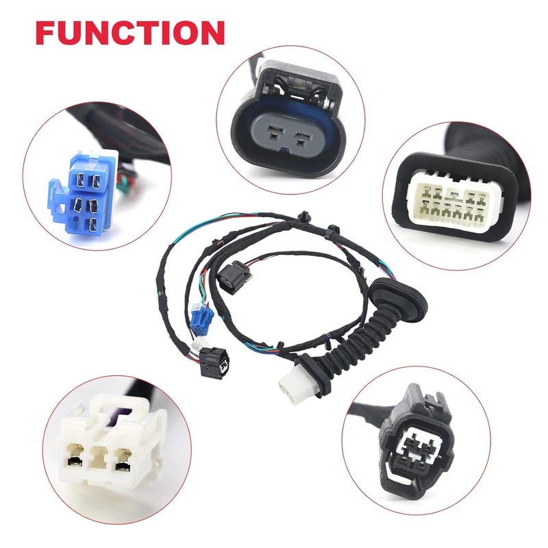 VASTAUTO Rear Door Wiring Harness with Connectors for 2004-2010 Dodge Ram 1500 2500 3500 4500 5500 (2PCS) - Image 4