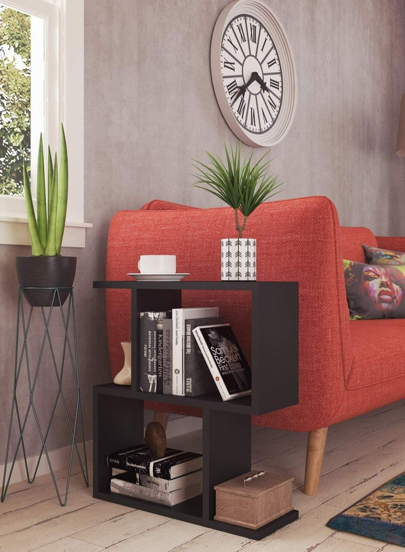 MODERN HOME side and Coffee Table - 60×60×20 Cm - Black - Image 1