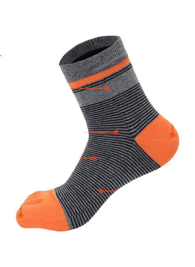 TFO Five-Finger Outdoor Socks, Non-Slip And Wear-Resistant Hiking Socks, Casual Sports Socks 2202418, Men'S Dark Gray - Image 2