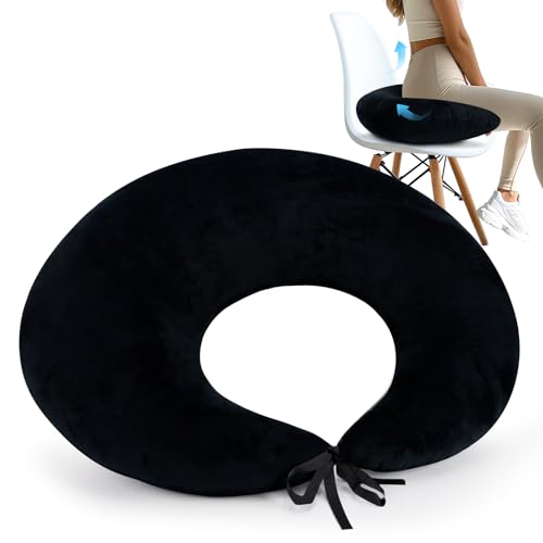 RoamReady BBL Pillow After Surgery for Butt Sleeping Sitting, Driving Donut Hemorrhoid Pillow, Seat Support Hip Cushion, Cotton BBL Post Surgery Recovery Must Haves (Upgraded) - Image 1