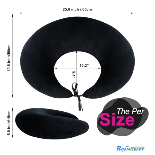 RoamReady BBL Pillow After Surgery for Butt Sleeping Sitting, Driving Donut Hemorrhoid Pillow, Seat Support Hip Cushion, Cotton BBL Post Surgery Recovery Must Haves (Upgraded) - Image 2