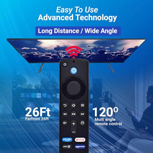 LRIPL Replacement Remote Control Compatible with Amazon Fire TV Stick 3rd Generation | Alexa Voice Remote with Bluetooth & App Shortcut Keys | Firestick 3rd Gen Replacement Remote - Image 5