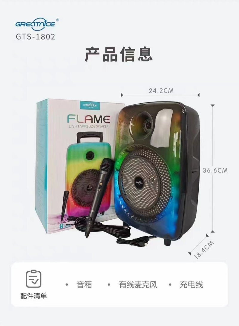 Wireless Bluetooth Speaker (Internal Microphone, AUX, USB, TF Card)  - Image 3