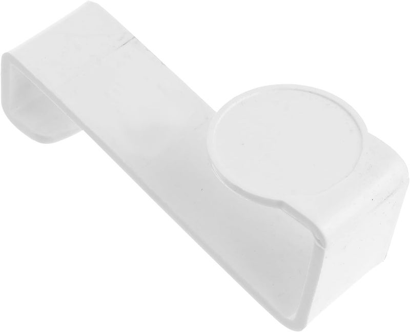 HANABASS Multi-Purpose Plastic Toilet Seat Hooks Punch-Free Z-Shaped Hanging Hooks White Household Organizing Utility for Bathroom Storage and Potty Seat Accessories - Image 1