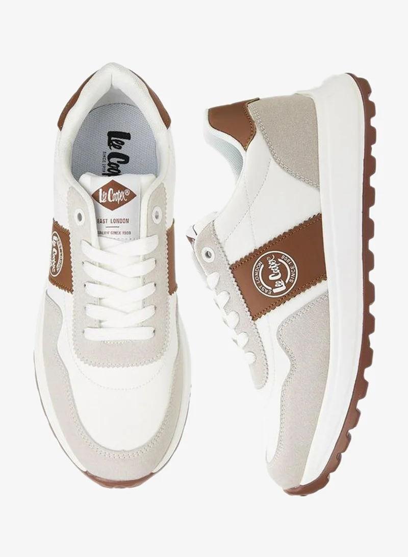 Lee Cooper Men's Panelled Lace-Up Sneakers