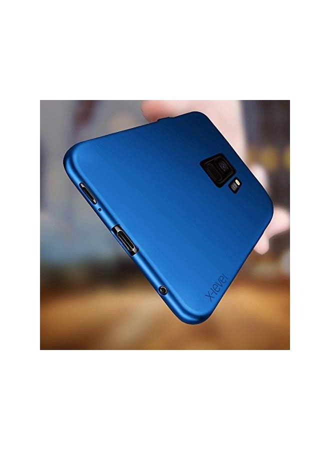 إكس ليفيل حافظة جالاكسي S9، [سلسلة جارديان] حافظة لينة مرنة من مادة البولي يوريثان الحراري رقيقة للغاية للهاتف المحمول غطاء حماية من السيليكون لهاتف 5.8 بوصة - أزرق - Image 4