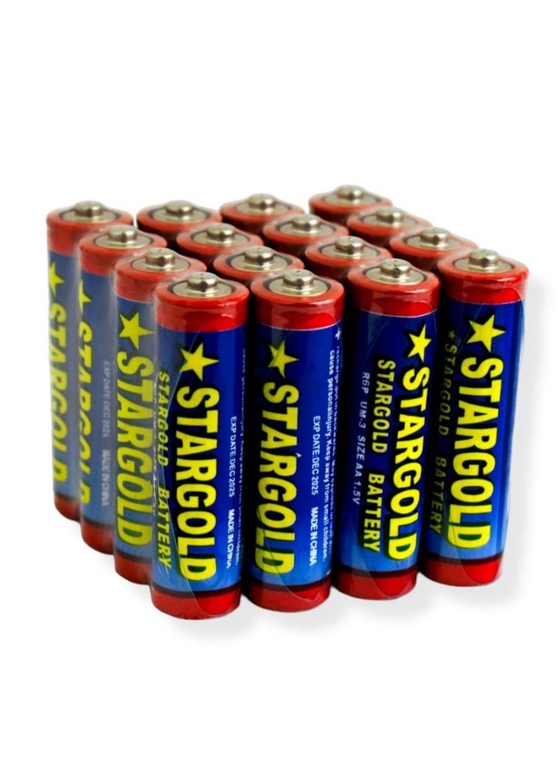 Stargold Battery Pack MU-4 AAA 16 Pieces Ideal for Remote Receivers 