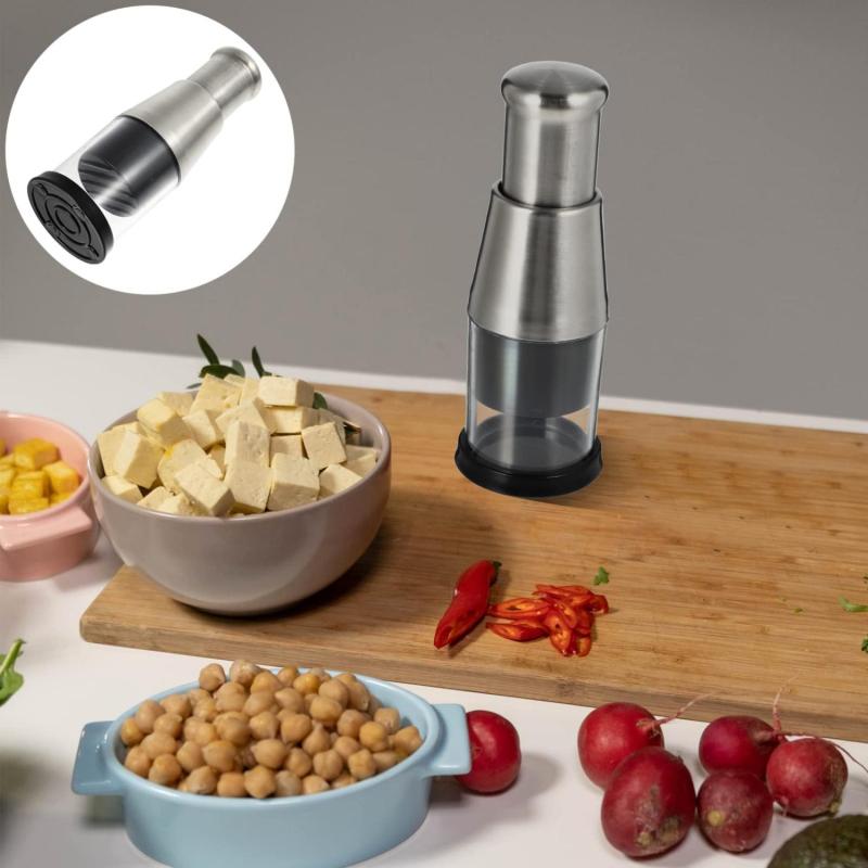304 stainless steel garlic puree tool, manual garlic crushing, mashing, garlic cutting, scallions, ginger, garlic kitchen supplies - Image 4