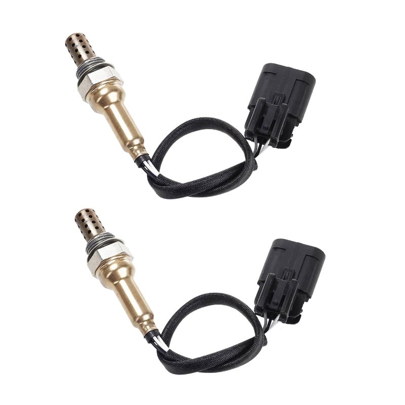 Dropwater 1 Pair Upstream and Downstream O2 Sensors Replacement for Hyundai Azera Entourage Genesis Coupe Santa Fe SonataVeracruzReplaces2344854 15337 753897 ES20357 SG1655Set of 2pcs