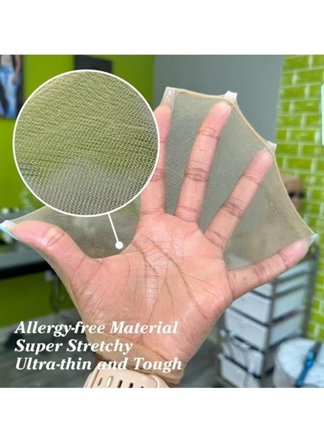 HD Wig Cap, 4 Pieces Invisible and Sheer Breathable Ultra-thin Stretchy Stocking Caps for Lace Front Wigs - Image 4