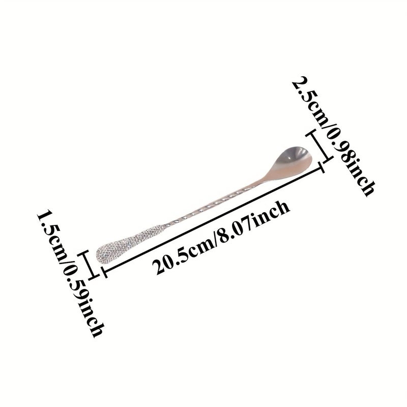Elegant Long Handle Spoon With 1 Round Scoop for Coffee Ice Cream Serving - Image 4