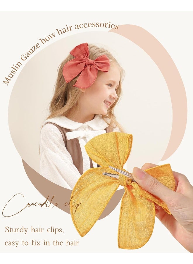 doboi 20PCS Fable Bows 4.5 Inch Hair Bows Clips - Image 3