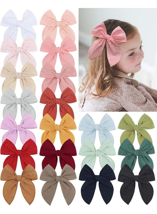 doboi 20PCS Fable Bows 4.5 Inch Hair Bows Clips - Image 1