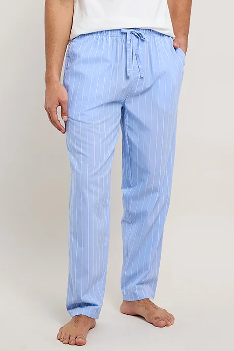 أر أند بي Striped Lounge Pants with Drawstring Waist