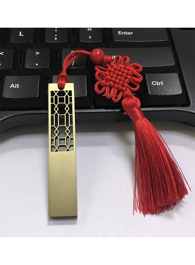 USB Flash Disk 16g Tiger Year Creative Metal USB Flash Disk 3.0 Chinese Style Gift USB Flash Disk 32g Car Music USB Flash Disk 64g-Color:Window Flower-Capacity:64GB - Image 1