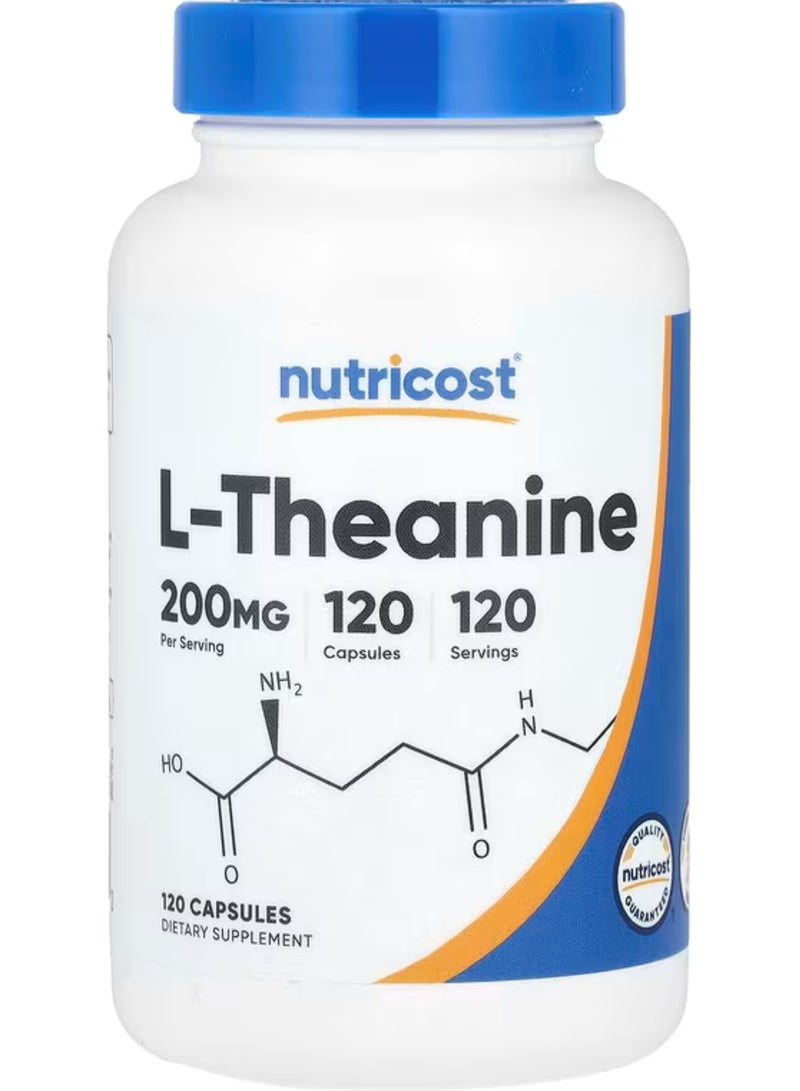 Nutricost L-Theanine, 200 mg, 120 Capsules