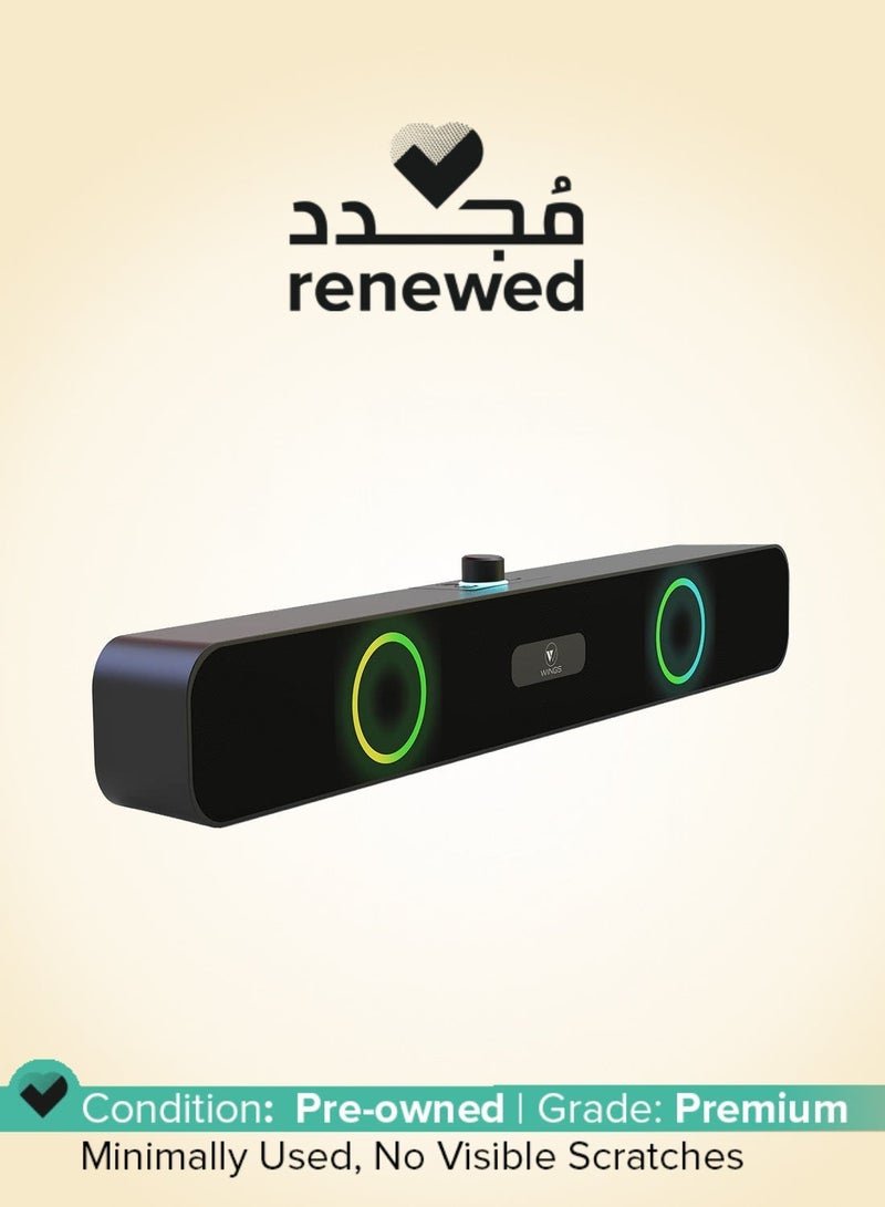 Wings Renewed - Centerstage 120 16W Bluetooth Soundbar with LED Lights - Image 1