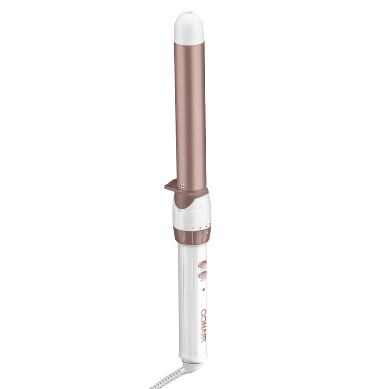 Conair Double Ceramic 1-inch Curling Wand, Straight wand produces flawless waves - Image 1