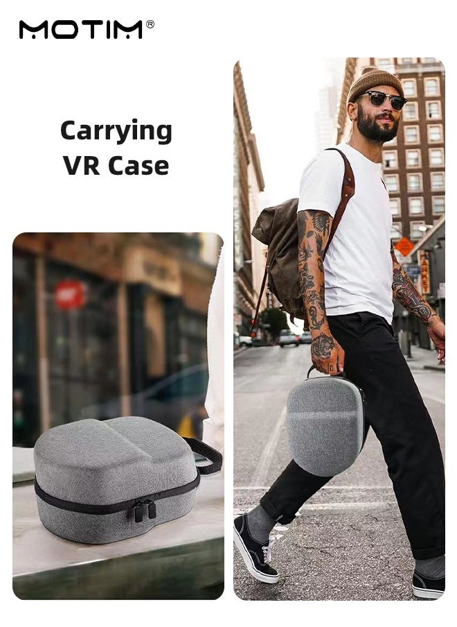 Motim - Carrying Case Compatible with Meta Quest 3/2/S VR Gaming Headset and Touch Controllers, Shockproof Waterproof Hard Case Carrying Storage Bag for Travel and Home Storage - Image 1