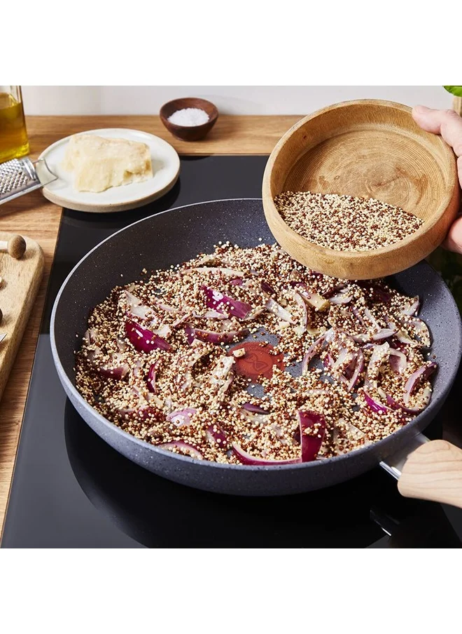 تيفال TEFAL مقلاة | Natural Force 22 سم | سهل التنظيف | طلاء Mineralia+ غير لاصق | معادن طبيعية | مؤشر Thermo-signal | طهي صحي | آمن | صنع في فرنسا | ضمان لمدة سنتين | G2660332
