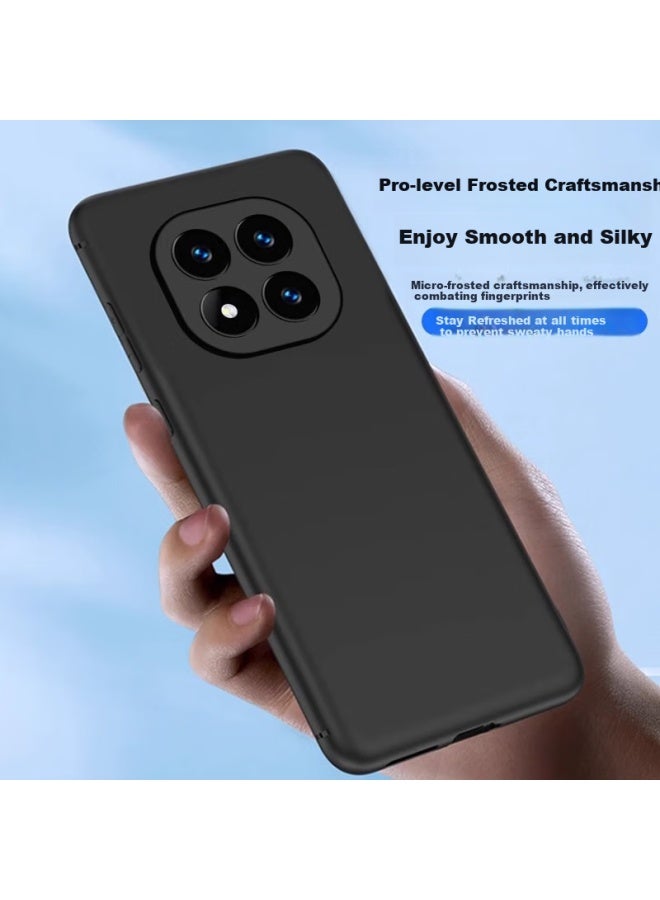 kelleia Kalaio Xiaomi Redmi Note 14 Pro+ Phone Case, Redmi Note 14 Pro+ Full Coverage Matte Anti-fingerprint Anti-drop Soft Shell, Black - Image 4