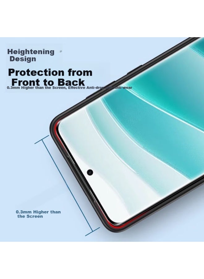 kelleia Kalaio Xiaomi Redmi Note 14 Pro+ Phone Case, Redmi Note 14 Pro+ Full Coverage Matte Anti-fingerprint Anti-drop Soft Shell, Black - Image 2