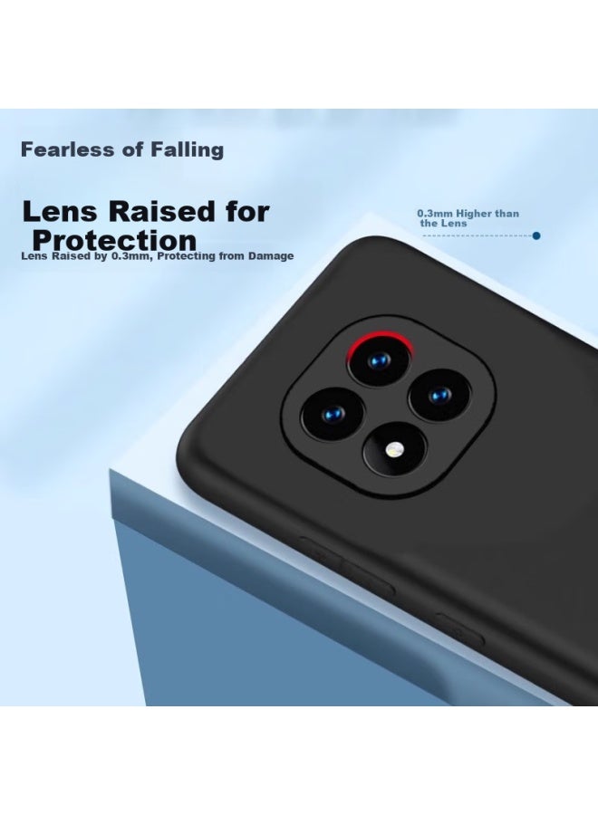 kelleia Kalaio Xiaomi Redmi Note 14 Pro+ Phone Case, Redmi Note 14 Pro+ Full Coverage Matte Anti-fingerprint Anti-drop Soft Shell, Black - Image 3