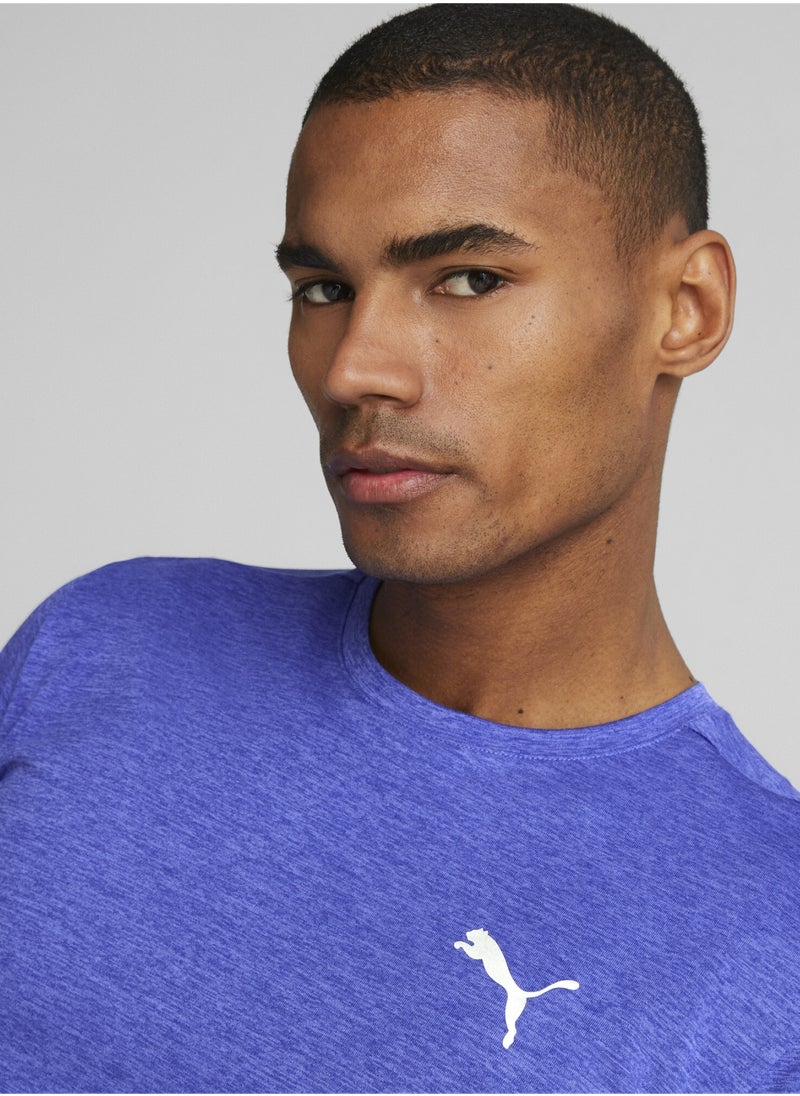 PUMA - RUN FAVOURITE Heather Running Mens Shortsleeve T-shirt - Image 1