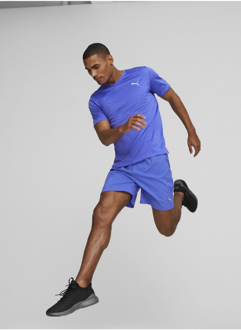 PUMA - RUN FAVOURITE Heather Running Mens Shortsleeve T-shirt - Image 1