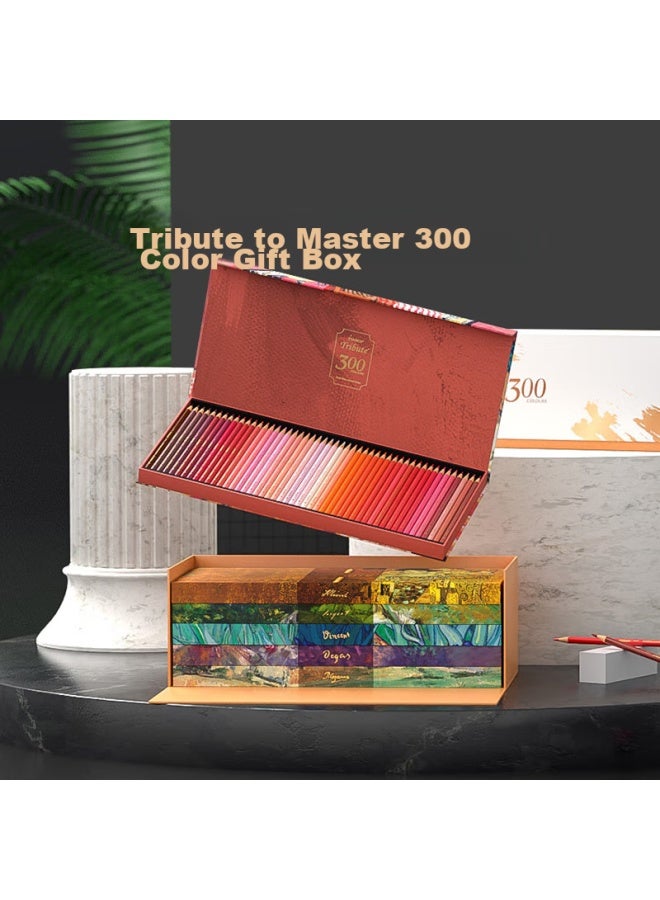 Marco 300-color Oil-based Collector's Edition Master Gift Box, Colored Pencils, Professional Art Exam Student Drawing Set, Birthday Gift, Painting Diy, Children's Day Gift For Boys And Girls - Image 1