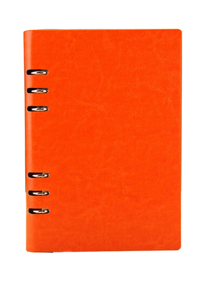 NIBEMINENT A5 Leather Business Diary Orange - Image 1