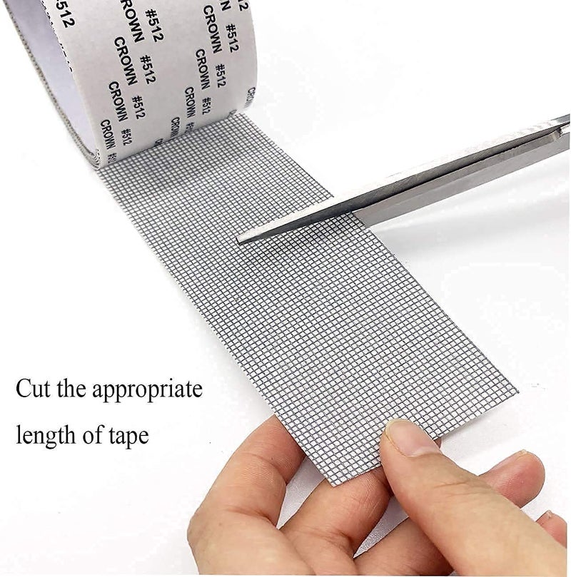 Rylan Mosquito net Patch Repair Tape | Strong Adhesive & Waterproof Window Mosquito net Covering Mesh Tape for Door Tears Holes Screen Patch Repair (200Cm X 5CM) (Net Tape 4-pc) - Image 1