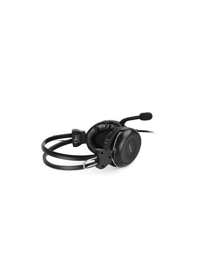A4TECH ComfortFit Stereo Usb Headset HU-30, Noise Cancelling Microphone, Superior Ear Cushions, Sterio Sound With Usb Plug, Black - Image 3