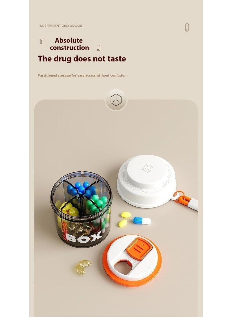 RAMADAN, Portable Pill Organizer, Travel Pill Box, Pill Container for Pocket 4 Compartments, Daily Compact Travel Medicine Holder for Vitamins, Supplements & Daily Pills (Pink) - Image 5