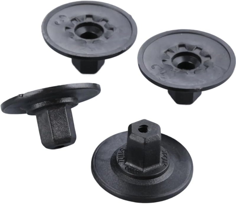 Black Plastic Rivets Screw Holder Cushion Retainers Self Tapping Screws Seat Nut Cap For Audi - Image 5