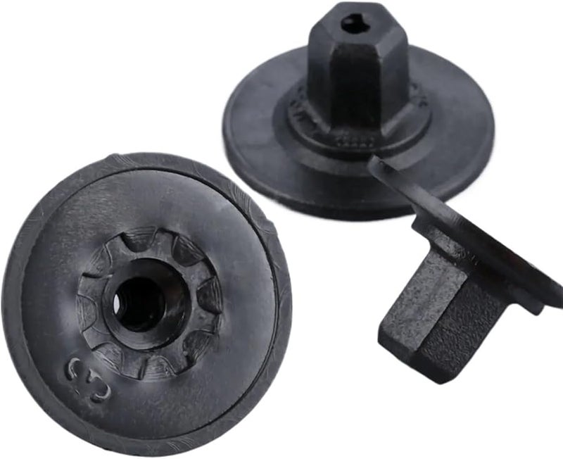 Black Plastic Rivets Screw Holder Cushion Retainers Self Tapping Screws Seat Nut Cap For Audi - Image 4