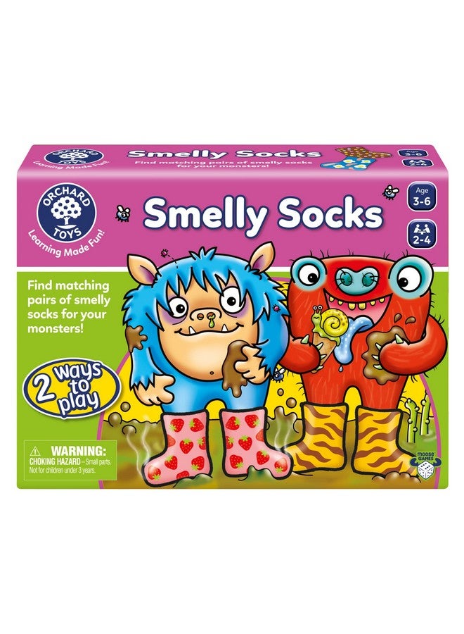 ORCHARD TOYS ORCHARD TOYS Moose Smelly Socks Game. Find Matching Pairs of Socks for Your Monsters! for Ages 3-6 and 2-4 Players  - Image 1