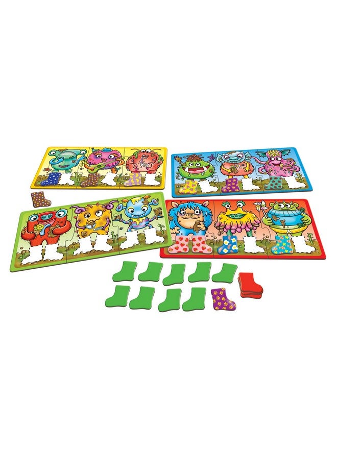 ORCHARD TOYS ORCHARD TOYS Moose Smelly Socks Game. Find Matching Pairs of Socks for Your Monsters! for Ages 3-6 and 2-4 Players  - Image 2