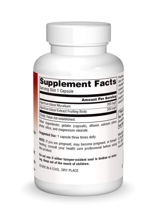 Planetary Herbals Agaricus Extract Full Spectrum Capsules, 500 mg, 60 Count - Image 3