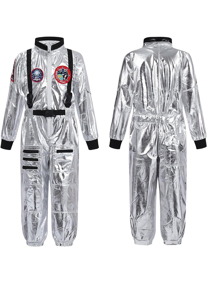 2025 الأطفال الجدد زي رائد الفضاء,الأولاد والبنات زي رائد الفضاء للتظاهر باللعب,الأطفال الفضاء Jumpsuit الفضاء التظاهر باللباس حتى زي هالوين للأطفال - Image 3