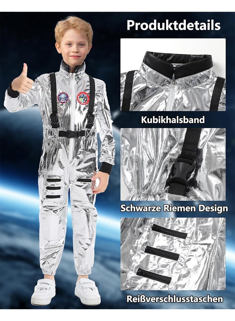 2025 الأطفال الجدد زي رائد الفضاء,الأولاد والبنات زي رائد الفضاء للتظاهر باللعب,الأطفال الفضاء Jumpsuit الفضاء التظاهر باللباس حتى زي هالوين للأطفال - Image 4