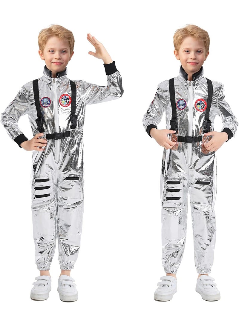 2025 الأطفال الجدد زي رائد الفضاء,الأولاد والبنات زي رائد الفضاء للتظاهر باللعب,الأطفال الفضاء Jumpsuit الفضاء التظاهر باللباس حتى زي هالوين للأطفال - Image 2