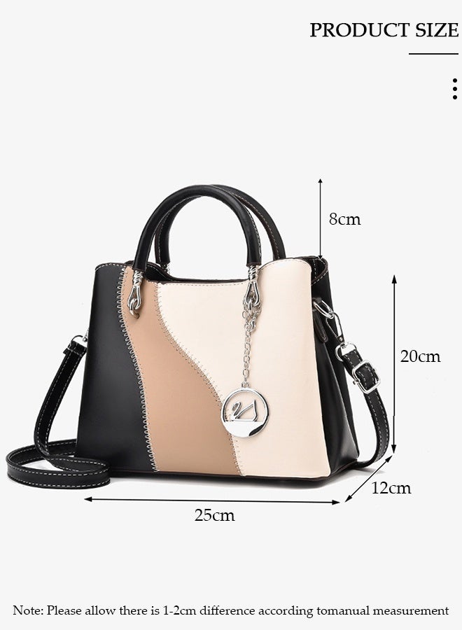 DUNISO Women's Vintage Tote Bag Handbags with Large Capacity Faux Leather Shoulder Bag Ladies Fashion Designer Satchel Crossbody Bag with Detachable Strap for Ladies - Image 3