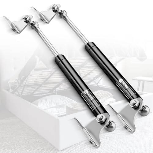 IAQWE 13 Inch 100Lbs445N Gas Struts Spring Shocks Lift Support for RV Bed HeavyDuty Tool Box TV Cabinet Trap Door Truck Canopy Cover Trailer Floor Hatch Lid Application 80110lb Lid 2pcs