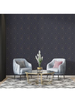 Geometry Pattern Luxury Fabric Wallpaper Covers An Area ​​Up To 4.2Mx3M With Adhesive  And Smoothing Tool - pzsku/ZEB517B530A8B0B8F60ECZ/45/_/1730909864/57c240fb-f111-4160-be75-ddc6613f2a3d