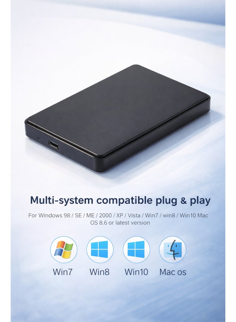 CABLE CONV HDD Case USB Type-C 3.1 High Speed Enclosure 2.5 Inch External SATA SSD/HDD - Image 2